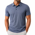 Polo de hombre talla M de tejido azul manga corta estilo casual