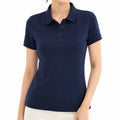 Polo de mujer talla S de tejido azul marino de manga corta estilo clásico